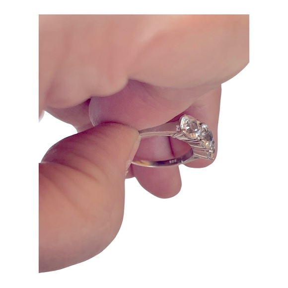 3 Stone Channel High Set Diamond Ring 2.5ct Sterling SOLD!!! - Picture 5 of 16